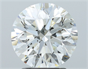 Natural Diamond 2.50 Carats, Round with Excellent Cut, J Color, SI2 Clarity and Certified by GIA