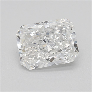 Picture of Natural Diamond 0.73 Carats, Radiant with  Cut, F Color, I1 Clarity and Certified by GIA