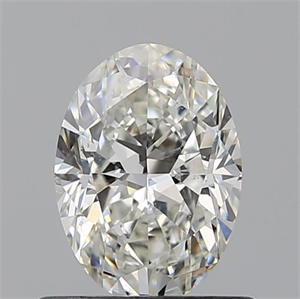 Picture of Natural Diamond 0.61 Carats, Oval with  Cut, I Color, SI1 Clarity and Certified by GIA