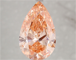 Picture of Lab Grown Diamond 5.01 Carats, Pear with  Cut, Fancy Vivid Pink Color, VS2 Clarity and Certified by IGI