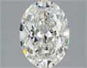 Natural Diamond 2.01 Carats, Oval with  Cut, I Color, SI1 Clarity and Certified by GIA