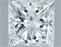 Natural Diamond 1.50 Carats, Princess with  Cut, E Color, VS1 Clarity and Certified by GIA