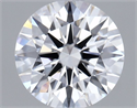 Lab Grown Diamond 1.01 Carats, Round with Excellent Cut, D Color, VVS1 Clarity and Certified by IGI