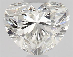 Picture of Natural Diamond 0.51 Carats, Heart with  Cut, I Color, VVS2 Clarity and Certified by GIA