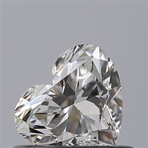 Picture of Natural Diamond 0.46 Carats, Heart with  Cut, E Color, VVS2 Clarity and Certified by GIA