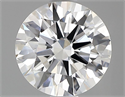 Lab Grown Diamond 1.01 Carats, Round with Ideal Cut, E Color, VVS2 Clarity and Certified by IGI