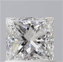 Natural Diamond 0.70 Carats, Princess with  Cut, E Color, VS1 Clarity and Certified by GIA