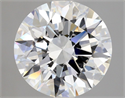 Diamante Natural 2.54 quilates, Redondo , Color E, claridad FL y certificado GIA