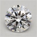 Lab Grown Diamond 0.73 Carats, Round with Excellent Cut, D Color, VVS1 Clarity and Certified by GIA