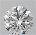 Natural Diamond 0.90 Carats, Round with Excellent Cut, H Color, VVS2 Clarity and Certified by GIA