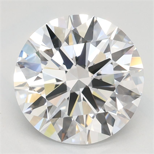 Picture of Lab Grown Diamond 2.28 Carats, Round with Ideal Cut, D Color, IF Clarity and Certified by IGI