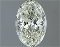 Natural Diamond 1.20 Carats, Oval with  Cut, J Color, VVS2 Clarity and Certified by IGI