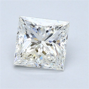Foto Diamante Natural 1.31 quilates, Princesa , Color H, claridad VS2 y certificado GIA de