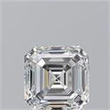Natural Diamond 1.01 Carats, Asscher with  Cut, F Color, VVS2 Clarity and Certified by GIA