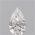 Diamante Natural 0.52 quilates, De pera , Color E, claridad VVS1 y certificado GIA
