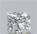 Diamante Natural 0.60 quilates, Princesa , Color H, claridad VS1 y certificado GIA
