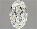 Natural Diamond 2.04 Carats, Oval with  Cut, D Color, VVS1 Clarity and Certified by GIA