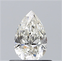 Natural Diamond 0.50 Carats, Pear with  Cut, I Color, SI1 Clarity and Certified by GIA