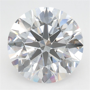Picture of Lab Grown Diamond 4.01 Carats, Round with Excellent Cut, D Color, VVS1 Clarity and Certified by GIA