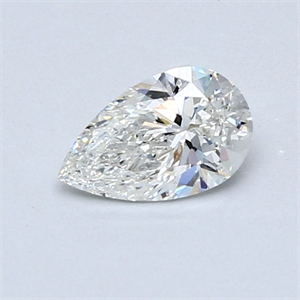 Picture of Natural Diamond 0.52 Carats, Pear with  Cut, H Color, SI1 Clarity and Certified by GIA