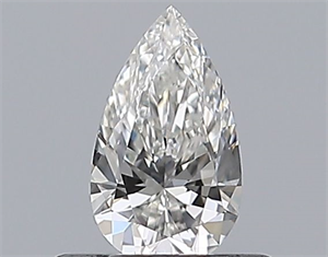 Picture of Natural Diamond 0.40 Carats, Pear with  Cut, H Color, VS2 Clarity and Certified by GIA