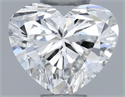 Natural Diamond 0.30 Carats, Heart with  Cut, G Color, VVS2 Clarity and Certified by GIA