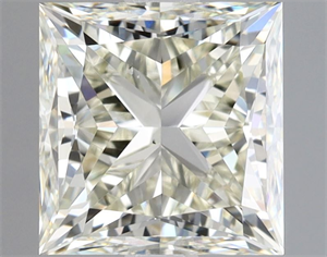 Foto Diamante Natural 1.71 quilates, Princesa , Color L, claridad SI1 y certificado GIA de