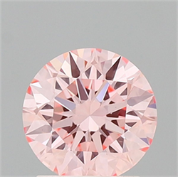 Picture of Lab Grown Diamond 1.56 Carats, Round with Excellent Cut, Fancy Intense Pink Color, VVS2 Clarity and Certified by IGI