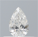 Natural Diamond 0.23 Carats, Pear with  Cut, E Color, SI1 Clarity and Certified by GIA