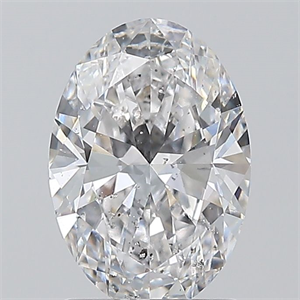 Picture of Natural Diamond 1.20 Carats, Oval with  Cut, D Color, SI2 Clarity and Certified by GIA