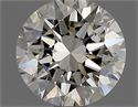 Natural Diamond 0.70 Carats, Round with Excellent Cut, K Color, VVS2 Clarity and Certified by GIA