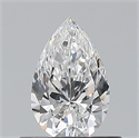 Diamante Natural 0.50 quilates, De pera , Color D, claridad VVS1 y certificado GIA