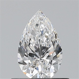 Foto Diamante Natural 0.50 quilates, De pera , Color D, claridad VVS1 y certificado GIA de
