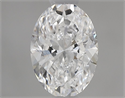 Natural Diamond 0.70 Carats, Oval with  Cut, E Color, SI2 Clarity and Certified by GIA