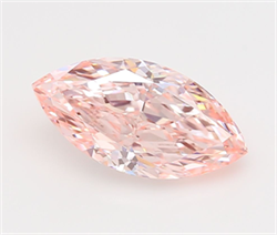 Picture of Lab Grown Diamond 3.80 Carats, Marquise with  Cut, Fancy Vivid Pink Color, VVS2 Clarity and Certified by IGI