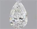 Natural Diamond 0.50 Carats, Pear with  Cut, D Color, VVS1 Clarity and Certified by GIA