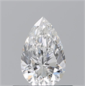 Natural Diamond 0.50 Carats, Pear with  Cut, F Color, SI1 Clarity and Certified by GIA