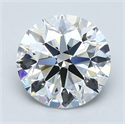 Natural Diamond 1.70 Carats, Round with Excellent Cut, G Color, VS1 Clarity and Certified by GIA