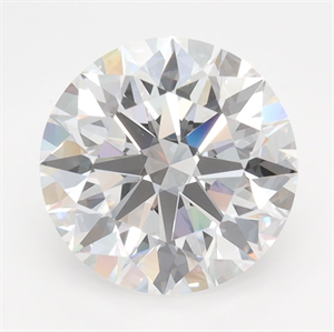 Picture of Lab Grown Diamond 2.99 Carats, Round with Ideal Cut, D Color, IF Clarity and Certified by IGI