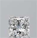 Diamante Natural 1.07 quilates, Princesa , Color F, claridad SI1 y certificado GIA