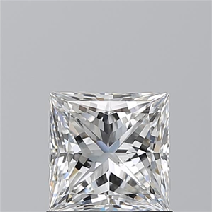 Foto Diamante Natural 1.07 quilates, Princesa , Color F, claridad SI1 y certificado GIA de