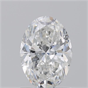 Natural Diamond 1.20 Carats, Oval with  Cut, G Color, SI2 Clarity and Certified by GIA