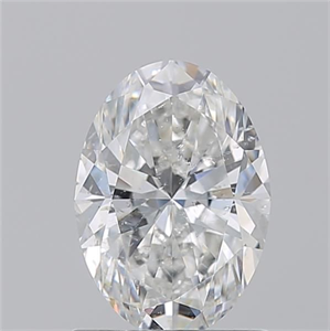 Picture of Natural Diamond 1.20 Carats, Oval with  Cut, G Color, SI2 Clarity and Certified by GIA