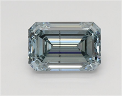 Picture of Lab Grown Diamond 2.17 Carats, Emerald with  Cut, Fancy Intense Blue Color, VS2 Clarity and Certified by IGI