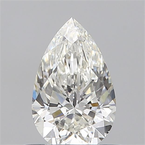 Picture of Natural Diamond 0.50 Carats, Pear with  Cut, H Color, VS1 Clarity and Certified by GIA