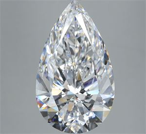 Picture of Natural Diamond 5.01 Carats, Pear with  Cut, D Color, VS2 Clarity and Certified by GIA