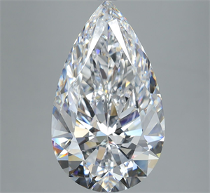 Picture of Natural Diamond 5.01 Carats, Pear with  Cut, D Color, VS2 Clarity and Certified by GIA