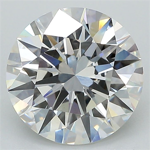 Picture of Lab Grown Diamond 3.08 Carats, Round with Excellent Cut, F Color, VS1 Clarity and Certified by GIA