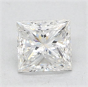 Natural Diamond 0.30 Carats, Princess with  Cut, F Color, VS2 Clarity and Certified by GIA