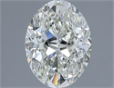 Natural Diamond 1.51 Carats, Oval with  Cut, H Color, SI1 Clarity and Certified by IGI